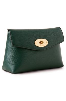 Mulberry Darley Leather Cosmetics Pouch in Mulberry Green