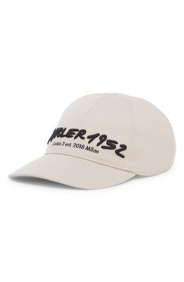 2 Moncler 1952 Embroidered Baseball Cap in White