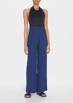Ethereal High-Waist Bootcut Trousers