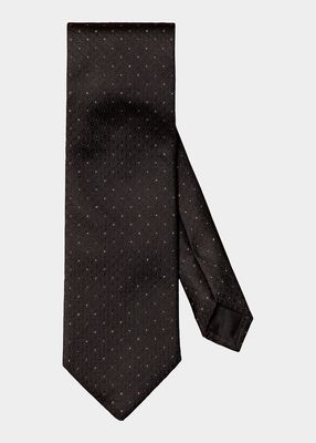Men's Pin Dot Silk Wedding Tie