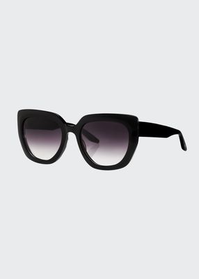Akahi Oversized Acetate Cat-Eye Sunglasses