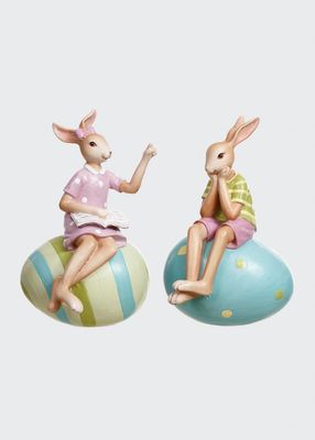 Easter Morning Bunnies, Set of 2