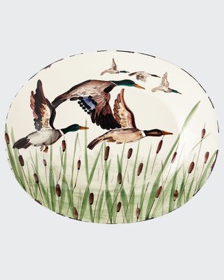 Wildlife Mallard Large Oval Platter