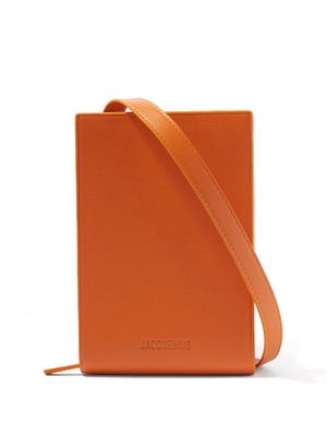 Jacquemus - Gadju Leather Cross-body Bag - Mens - Orange