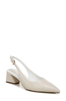Franco Sarto Racer Slingback Pointed Toe Pump in Putty/Putty
