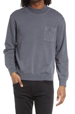 AMENDI Albert Organic Cotton Sweatshirt in Washed Black