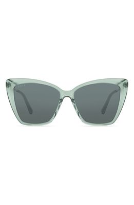 DIFF Becky II 57mm Cat Eye Sunglasses in Julep Crystal
