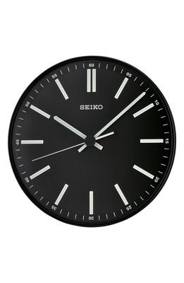 Seiko Landon Wall Clock in Black