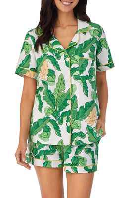 BedHead Pajamas Classic Short Pajamas in Plantain Palm