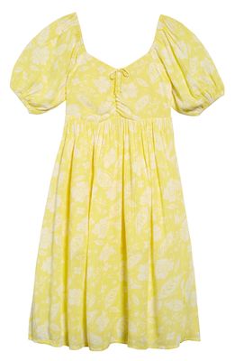 Billabong Kids' Beach Time Floral Print Smocked Maxi Dress in Sunny Dayz