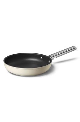 smeg 9.5-Inch Nonstick Frying Pan in Matte Cream