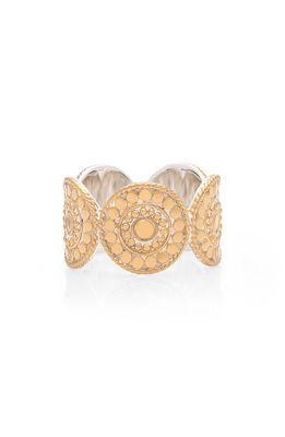 Anna Beck Beaded Multi Disc Ring in Gold