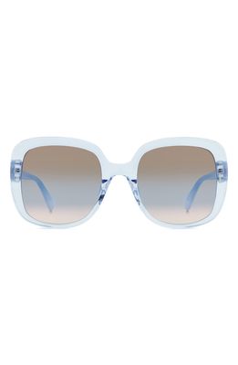 kate spade new york wenonags 56mm square sunglasses in Blue /Brown Blue