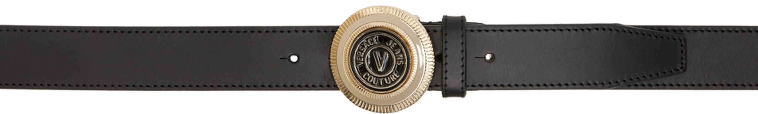 Versace Jeans Couture Black VLogo Belt