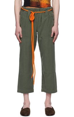 Greg Lauren Khaki Arts Trousers