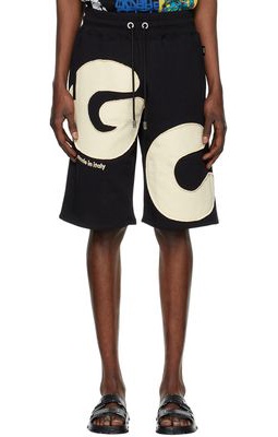 GCDS Black Andy Logo Shorts