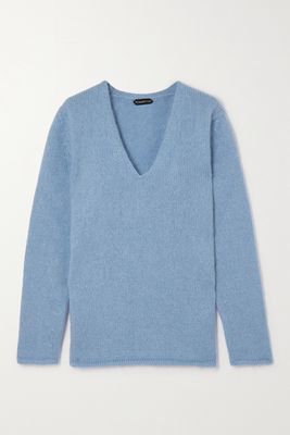 TOM FORD - Mohair-blend Sweater - Blue