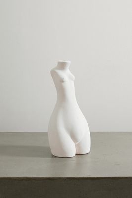 Anissa Kermiche - Tit For Tat Ceramic Candlestick - White