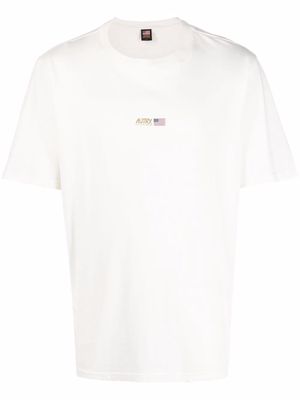 Autry logo print cotton T-shirt - White