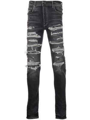 AMIRI Bandana Thrasher distressed jeans - Grey