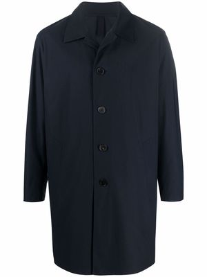 Harris Wharf London single-breasted lightweight coat - Blue