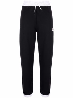 Moncler elasticated-waistband track pants - Black