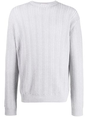 Agnona crew-neck knit jumper - Grey