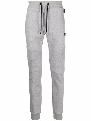 Philipp Plein logo-plaque jogging trousers - Grey