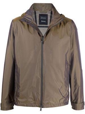 Herno lightweight hooded jacket - Brown