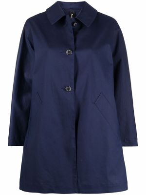 Mackintosh Hartwood cotton raincoat - Blue