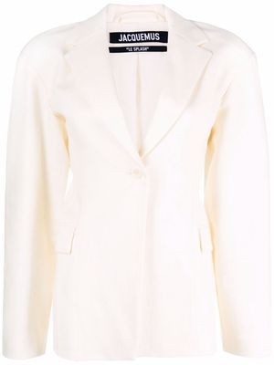 Jacquemus notched-lapel single-breasted blazer - Neutrals