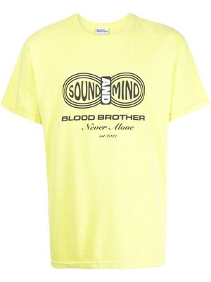 Blood Brother Sound & Mind cotton T-shirt - Yellow