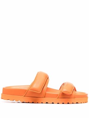 GIABORGHINI double-strap flat sandals - Orange