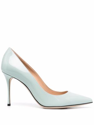 Sergio Rossi 100mm pointed-toe pumps - Green