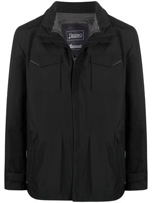 Herno multi-pocket hooded jacket - Black