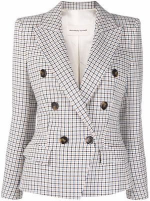Alexandre Vauthier checked double-breasted blazer - Neutrals