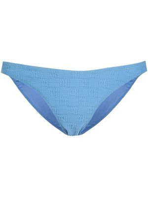 Alexander Wang logo-knit bikini bottoms - Blue
