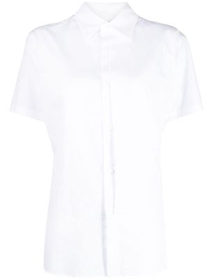 Y's panelled short-sleeve shirt - White