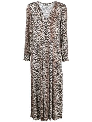 Zadig&Voltaire leopard-print midi dress - Neutrals
