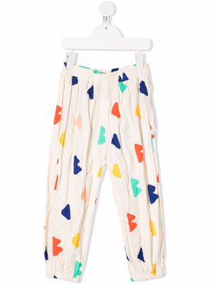 Bobo Choses graphic-print tapered trousers - Neutrals