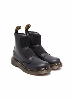 Dr. Martens Kids leather ankle boots - Black