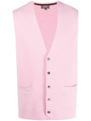 N.Peal The Chelsea Milano organic-cashmere waistcoat - Pink