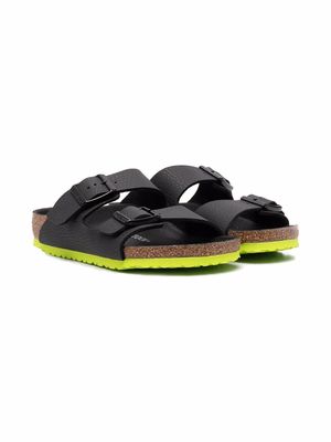 Birkenstock Kids buckle-fastening open-toe sandals - Black