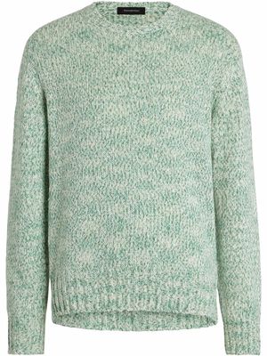 Ermenegildo Zegna knitted long-sleeve jumper - Green