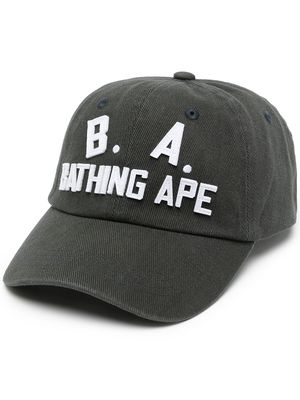 A BATHING APE® logo-print baseball cap - Black