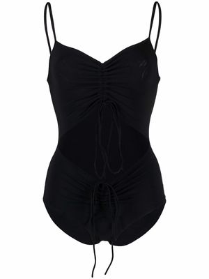 Christopher Esber cutout drawstring swimsuit - Black