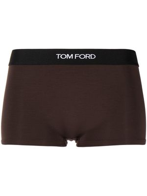 TOM FORD signature logo boxer briefs - Brown