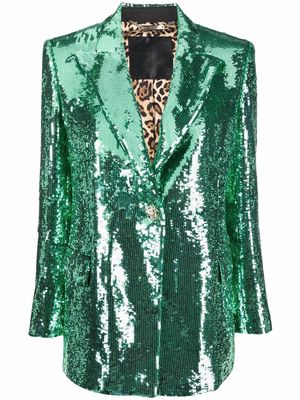 Philipp Plein sequin-embellished blazer - Green