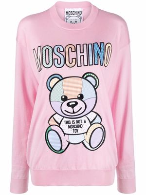 Moschino Teddy Bear-print sweatshirt - Pink