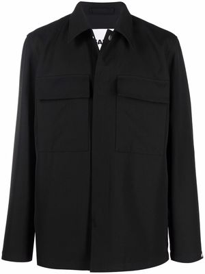 Jil Sander long-sleeve button-fastening jacket - Black